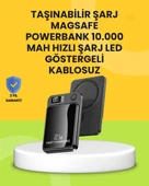 Manyetik ve Hızlı Kablosuz Şarj Güç Bankası Powerbank - 1