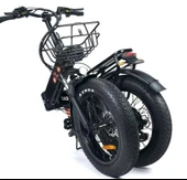 Alba Fold 3 Standart 500 Watt Katlanır Elektrikli Bisiklet Siyah Nfc Özellikli 48v 10,4 Ah Batarya thumbnail 4