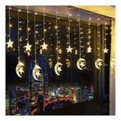 pilelistore Ay Yıldız Perde Led Günışığı Fişli - 1
