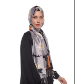 İPEKEVİ DESENLİ İPEK ŞAL - 4