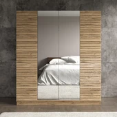 Hunerika Nanoma Premium 4 kapaklı Gardırop,minifiks bağlantılı - 4