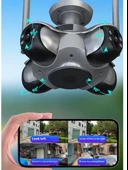 IO781 WİFİ Güvenlik Kamerası 4 Kameralı 20MP ULTRA HD PTZ Hareketli Sesli Gece Görüşlü Akıllı Kamera - 7