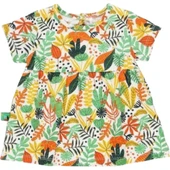 Kız Bebek Turuncu Desenli Elbise thumbnail 2