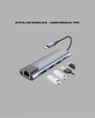 4K HDMI Çıkışlı, Gigabit Ethernet'li USB‑C Çoklu Port Hub - 4