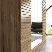 Hunerika Nanoma Premium 4 kapaklı Gardırop,minifiks bağlantılı - 3