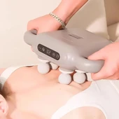 pilelistore 8 Başlıklı Şarjlı Isıtmalı Masaj Aleti M-58 - 1