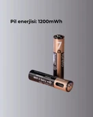 Hızlı Şarj Teknolojili USB Şarjlı AAA Pil – 40 Dakikada Tam Şarj - 4