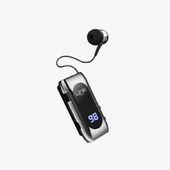 V80 Makaralı Titreşimli Göstergeli Bluetooth Silikonlu Kulaklık - 5