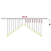 pilelistore Yıldız Perde LED Çapraz thumbnail 5