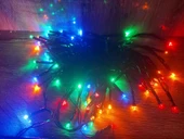 pilelistore 10m 100 Led Pilli 2 Kademeli RGB IŞIK Siyah Kablo - 1