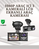 TA-01 1080P Ön 720P Arka ve İç Kamera Sistemli DVR - 1