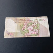 Escoines Koleksiyon 3996368f6c8ddb5aa2 5000Riyal çiçekli tip TEMİZ/ÇT kağıt para thumbnail 5