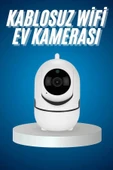 Mini IP Kamera Hareketli Güvenlik Kamerası Kablosuz Wifi Kamera Mikrofonlu - 2