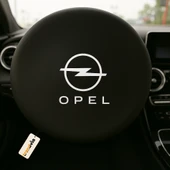 Opel Uyumlu Siyah Direksiyon Koruma Kılıfı  Penye Kumaş Dokuma - 1