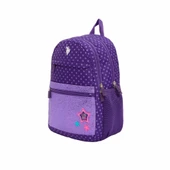 U.S. Polo Mor Simli Yıldız Desenli Okul Çantası thumbnail 1