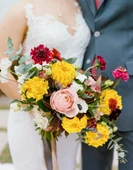 Yapay Çiçek Krizantem Sarı Koyu 90cm Tek Dal Kumaş Çiçek Uzun Dal thumbnail 7