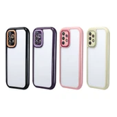 Galaxy A32 4G Kılıf Kamera Korumalı Renkli Kenar ve Çerçeve Tasarımlı  Vitamin Kapak thumbnail 3