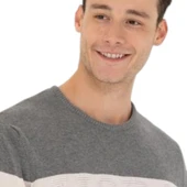 Erkek Çizgili Kazak - 5