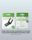 Tak-Çalıştır Özellikli Çift Bant WiFi Adaptör – 1200 Mbps - 4