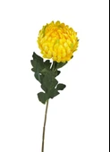 Yapay Çiçek Krizantem Sarı Açık 90cm Tek Dal Kumaş Çiçek Uzun Dal thumbnail 1
