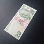 Escoines Koleksiyon 3996368f6bf0b64214 9.Emisyon 20Türk-Lirası Güzel Numara D204 922229 kağıt para - 5