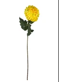 Yapay Çiçek Krizantem Sarı Açık 90cm Tek Dal Kumaş Çiçek Uzun Dal thumbnail 7