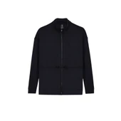 W Soft Touch Full Zip Jacket Kadın Siyah Fermuarlı Eşofman Üstü S232183-001 - 6