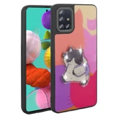 Galaxy A51 Kılıf Parlayan Kabartmalı İkonik Figürlü  Amas Silikon Kapak thumbnail 2