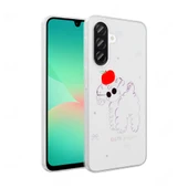 Galaxy A56 Kılıf Şeffaf Figürlü  Folk Sert Kapak - 1
