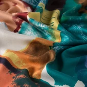 İPEKEVİ DESENLİ İPEK ŞAL thumbnail 3