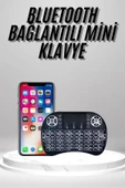 Kablosuz Türkçe Q Klavye RGB Işıklı Televizyon Ps3 Dokunmatik Mouse - 2