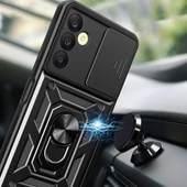 Galaxy A25 Kılıf Magnetik Standlı Kamera Korumalı  Sürgülü Vega Kapak thumbnail 4