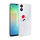 Galaxy A06 Kılıf Şeffaf Figürlü Folk Sert Kapak - 1