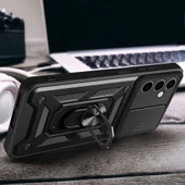 Galaxy A24 Kılıf Magnetik Standlı Kamera Korumalı  Sürgülü Vega Kapak thumbnail 7