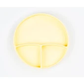 Sarı 3’lü Silikon Yemek Seti – Önlük + Diş Kaşıyıcılı Kaşık + Vakumlu Tabak thumbnail 4