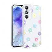 Galaxy A16 Kılıf Şeffaf Figürlü Folk Sert Kapak - 1