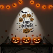 Halloween Temalı Balkabaklı Duvar Sticker Seti - 1