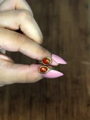 Doğal Taş Akik Oval İkili Doğal Taşlı Antik Model Kadın Ayarlanabillir Yüzük euy75a thumbnail 3