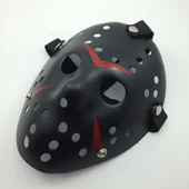 Siyah Kırmızı Çizgili Jason Hannibal Maskesi - 2