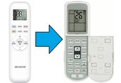 aiwa ile uyumlu Işıklı Ekranlı İnverter Klima Kumandası-Resimde Sağdaki Gönderilir thumbnail 1