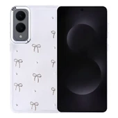 Galaxy S25 Edge Kılıf Airbag Tasarımlı Simli Şeffaf  Kutup Kapak thumbnail 1