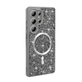 Galaxy S25 Ultra Kılıf Pırlanta Tasarımlı M-safe Şarj Özellikli  Mozaik Silikon Kapak thumbnail 2