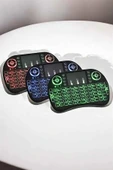 USB Bağlantılı Mini Q Klavye Işıklı Tüm Cihazlara Uyumlu - 1