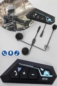 Kask Kulaklık Bluetooth Motosiklet Kulaklık Intercom Su Geçirmez - 3