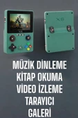 3.5 İnç Ekran 1000 Oyunlu Oyun Konsolu El Atarisi Miüzik Dinleme ve Kitap Okuma - 3