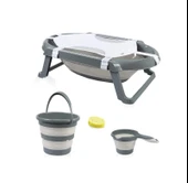 NessiWorld Katlanır Banyo 5'Li Küvet Seti 596 Antrasit thumbnail 1