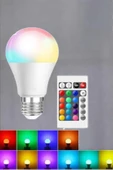 RGB Led Lamba Led Işık Ampul Renk Değiştirebilen 100 Watt - 4