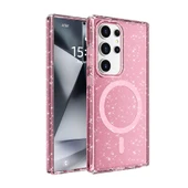 Galaxy S25 Ultra Kılıf M-safe Şarj Özellikli Parlayan Simli Saydam Renkli  Allstar Kapak thumbnail 1