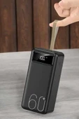 Powerbank 60.000 MAH Dijital Göstergeli 4 Portlu Taşınabilir - 4