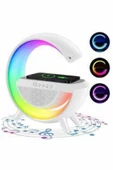 Bluetooth Hoparlör G Şekli Atmosfer Akıllı Rgb Lamba Wireless Kablosuz Şarj - 5